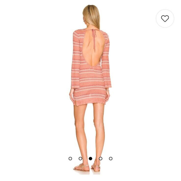 NEW L SPACE Revolve Waloma Mini Tunic Dress Swimsuit Cover Up Shimmer Large $165 - Picture 8 of 10